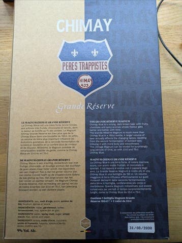 Chimay - Grande Réserve 2025 avec 2 verres - 1,5 litre