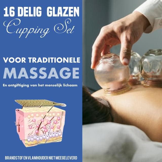 Cupping Massage Set van Glas (Salon Apparatuur), Elektronische apparatuur, Persoonlijke Verzorgingsapparatuur, Nieuw, Verzenden