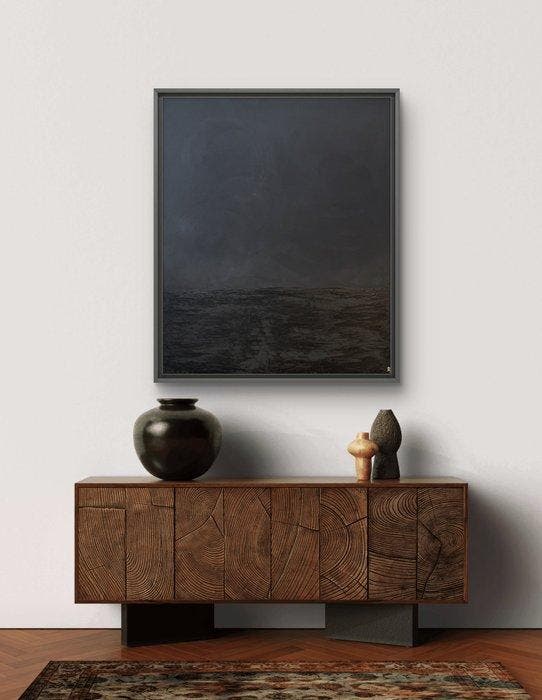 Oscar Bruno - “ Black Stile N66 “ - XXL -, Antiek en Kunst, Kunst | Schilderijen | Modern