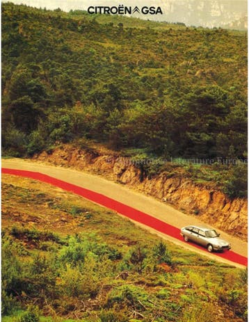 1980 CITROËN GSA BROCHURE DUITS, Ophalen of Verzenden, Nieuw