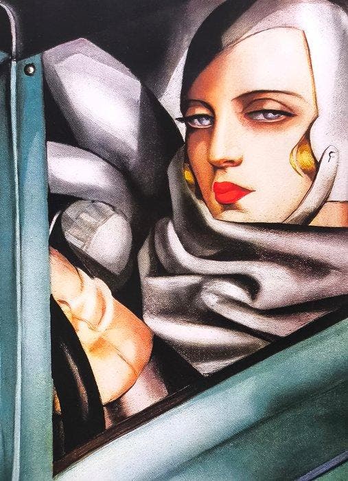 Tamara de Lempicka (1898-1980) (after) - Autoportrait dans, Huis en Inrichting, Overige Huis en Inrichting