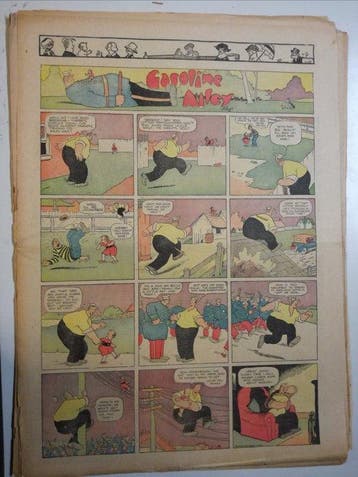 Gasoline Alley - 21 Krantenpaginas en strips - 1924, Boeken, Nieuw