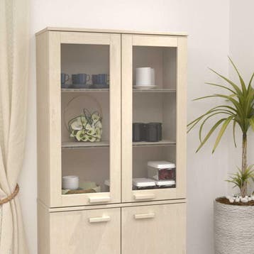 vidaXL Opzetkast HAMAR 85x35x100 cm massief grenenhout, Verzenden, Nieuw