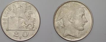20 Francs 1954 Belgie (MuntenenBankbiljetten-Europa(geen€), Verzenden, België