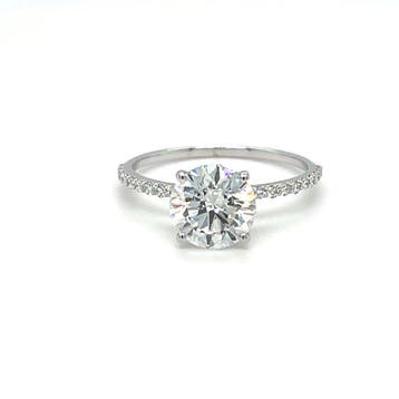 Zonder minimumprijs - Ring - 14 karaat Witgoud - 1.18ct. tw.
