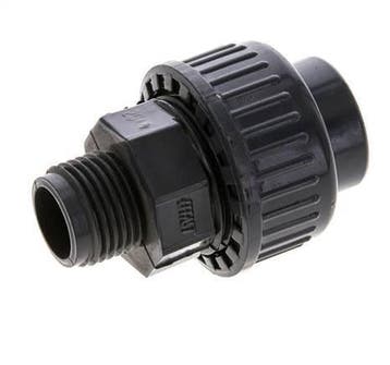 PVC Rechte Lijmmof 20mm x Buitendraad R 1/2 EPDM, Verzenden