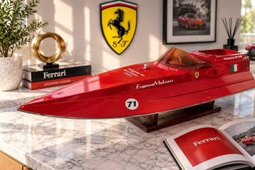 Riva Ferrari F430 maquette 55cm cm Bois modelisme maquette