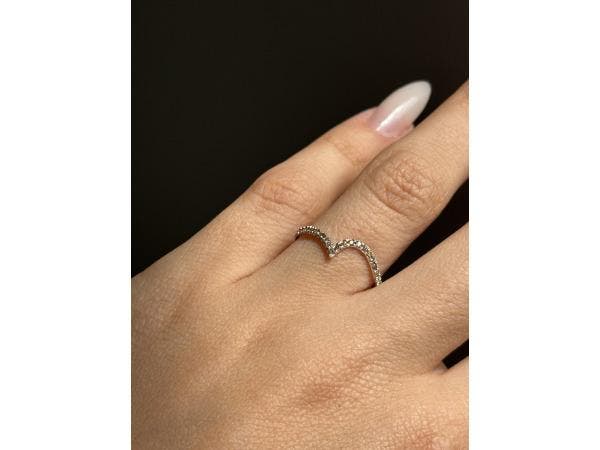Veiling - Witgouden ring met natuurlijke diamanten – Meerk, Bijoux, Sacs & Beauté, Bagues