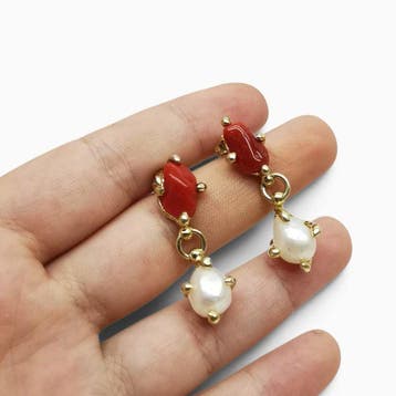 Parel - Argento 925 - Oorbellen - perle edison