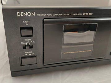 Denon - DRM-550 / 2-Head Single Stereo Audiocassette deck, Nieuw
