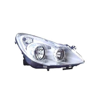 PHARE DROIT OPEL CORSA D 06-10 FOND CHROMÉ, Autos : Pièces & Accessoires, Éclairage, Verzenden