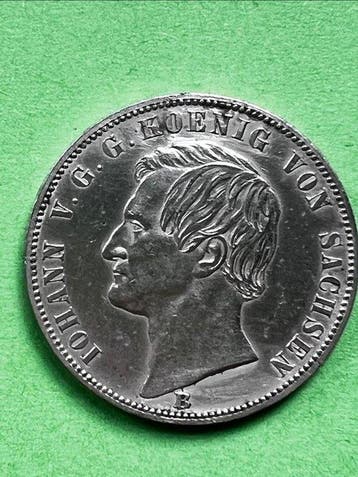 Duitsland, Saksen Siegestaler Sachsen. Thaler 1871 B (Zonder