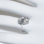 Zonder minimumprijs - Verlovingsring - 14 karaat Witgoud -