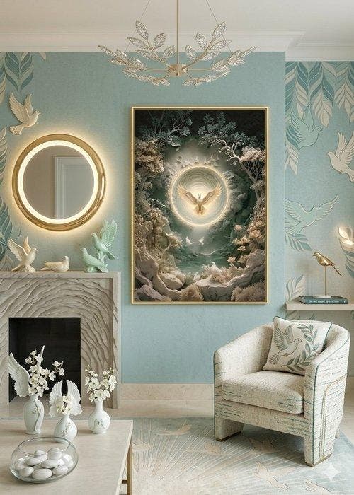 daveY - Luce Mistica e Volo Sacro, Antiek en Kunst, Kunst | Designobjecten