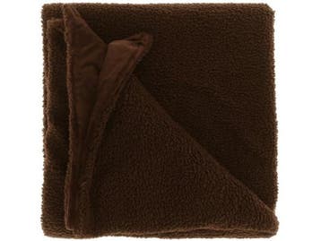 Veiling - Unique Living | Plaid Romie 150x200cm bison brown, Huis en Inrichting, Woonaccessoires | Plaids en Woondekens, Nieuw