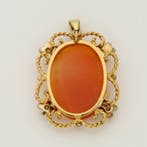 Pendentif - 14 carats Or jaune - Camee