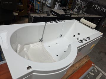 Hydromassagebad met douchezone EAGO AM 127 JDCW, Maison & Meubles