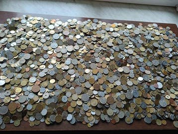 Wereld. Massive lot of approx +- 20 kilogram world coins!