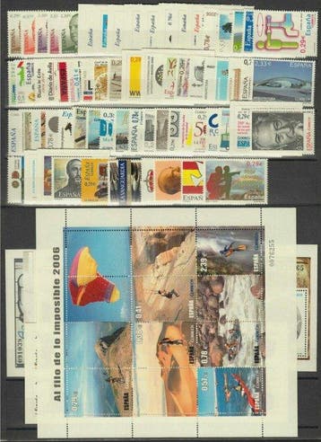 Espagne 2006/2006 - Espagne . Année complète 2006, Timbres & Monnaies