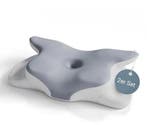 2dekans | Nekkussen - Memory Foam - Wit / Grijs - Set van 2, Ophalen of Verzenden, Nieuw