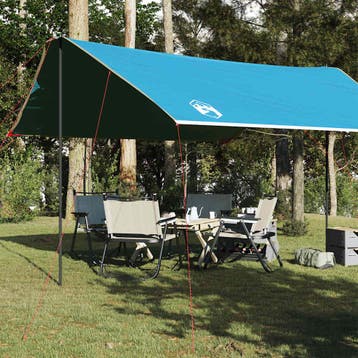 vidaXL Kampeerluifel waterdicht 460x305x210 cm blauw, Verzenden
