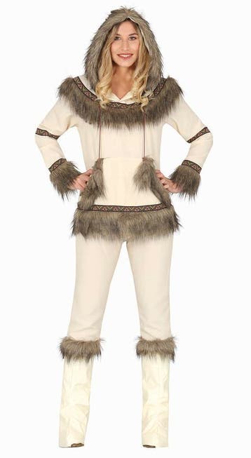 Eskimo Kostuum Wit, Verzenden, Nieuw