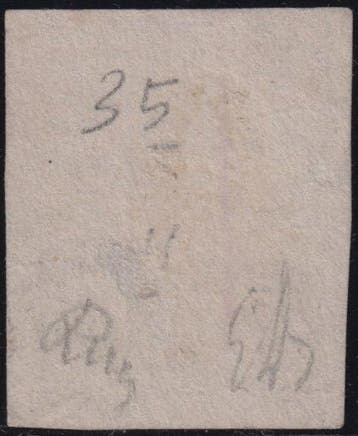 Luxembourg 1859 - Blason 40 c. orange vermillon Unif.11 f., Gestempeld