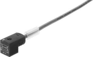 Festo Prise Mâle Avec Câble 3 Broches Forme C 2.5m - 30943, Verzenden