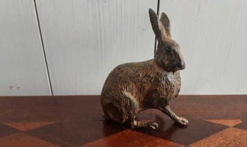 P. Chenet - Beeld, Haas - 10 cm - Brons, Antiek en Kunst
