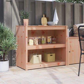 vidaXL Keuken Kast met plank MEPPEL Bruin Eiken 106 x 55 x, Verzenden, Nieuw