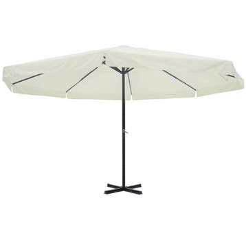Parasol 500cm Wit | 55% Korting | Retour Deal, Verzenden, Waterdicht, Meer dan 4 meter, Zweefparasol