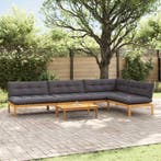 vidaXL 5 Stuk Tuinpallet Sofa Eenheden Massief Acacia Hout, Verzenden, Nieuw
