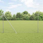vidaXL Hekpaal. 26 pcs Grijs 3,2 x 3,2 x 215 cm, Verzenden