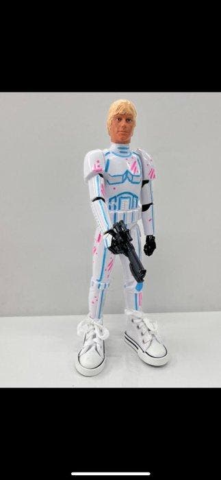 Sculpture, Luke Stormtrooper - 30 cm - Textile, Plastique, Nieuw