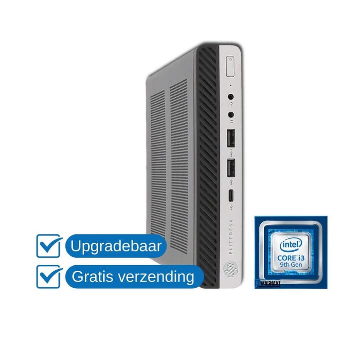 HP EliteDesk 800 G5 DM i3-9300 | 8GB RAM | 256GB NVMe SSD, Computers en Software, Desktop Pc's, 3 tot 4 Ghz, SSD, Zo goed als nieuw