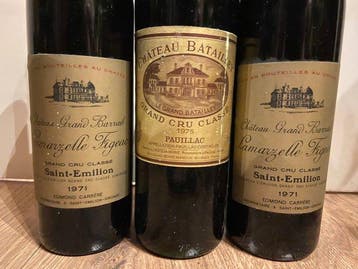 1971 Château Grand Barrail Lamarzelle Figeac & 1975 Château, Verzamelen, Nieuw