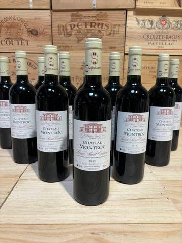 2019 Château Montroc - Saint-Émilion Grand Cru - 12 Flessen, Verzamelen, Nieuw