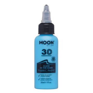 Moon Glow Glow in the Dark Fabric Paint Blue 30ml, Hobby en Vrije tijd, Verzenden, Nieuw