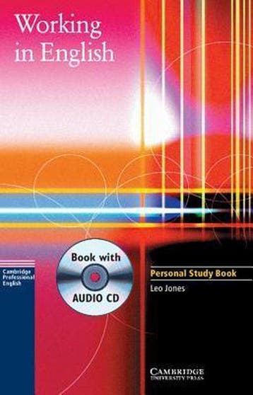 Working in English Personal Study Book with Audio CD - Jones, Boeken, Verzenden, Nieuw