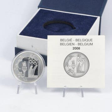 België. 10 Euro / Medal 2008/2014 (3 coins + 1 Medal) Proof
