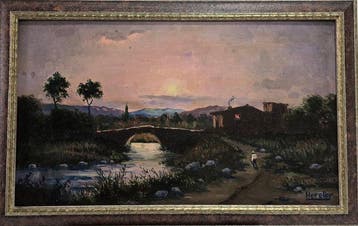 Josep Hereter (1919–1990) - Bajo el cielo rosado