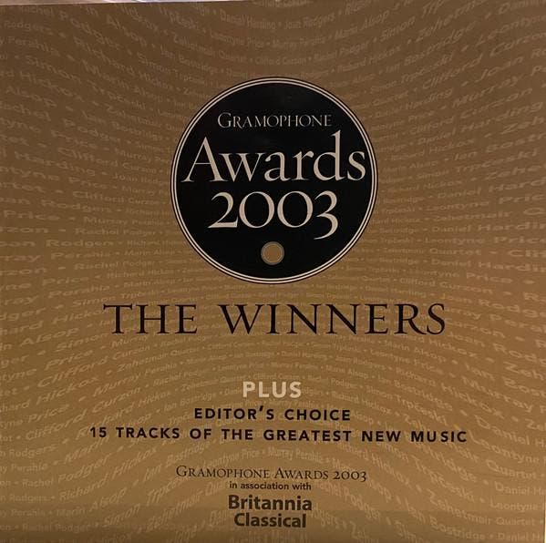 Various - Gramophone Awards 2003  The Winners Plus Editors, CD & DVD, CD | Pop, Envoi