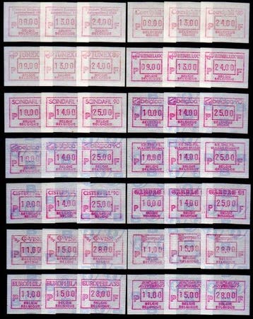 Belgique 1982/2002 - FRAMA : des ensembles de collection, Gestempeld