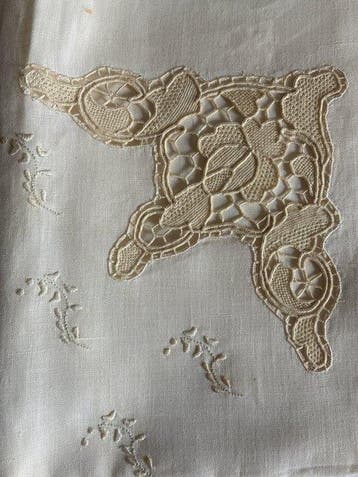 Drap de lit (3) - 240 cm - 140 cm, Antiquités & Art