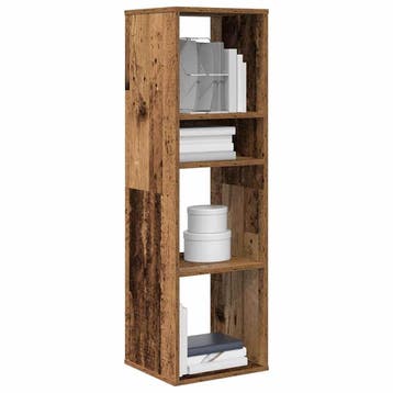 vidaXL Boekenkast 34x31x112 cm bewerkt hout oud houtkleurig, Verzenden