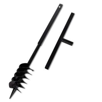vidaXL Grondboor met handvat en schroefkop (dubbele schroef), Doe-het-zelf en Bouw, Gereedschap | Handgereedschap, Verzenden, Nieuw