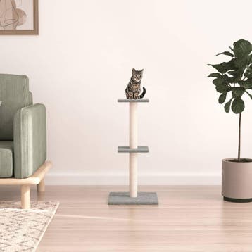 vidaXL Kattenmeubel met sisal krabpalen 73 cm lichtgrijs, Verzenden