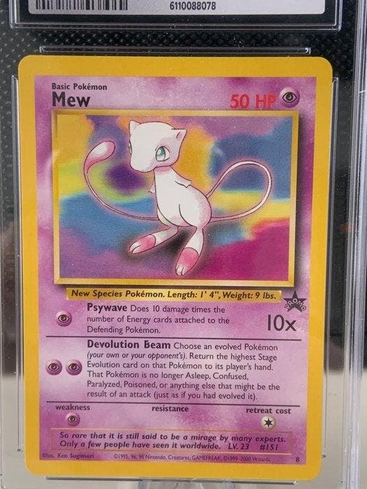 Pokémon - 1 Graded card - Mew Promo card, Event exclusive of, Hobby en Vrije tijd, Verzamelkaartspellen | Pokémon