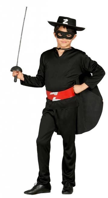Zorro Kostuum Kind, Kinderen en Baby's, Carnavalskleding en Verkleedspullen, Verzenden, Nieuw