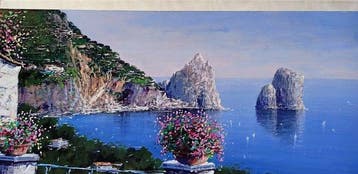 Vincenzo Caiazza (1977) - Overlooking the sea of Capri